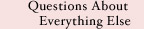 Questions About Everything Else
