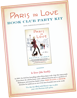 Paris in Love Book Club Party Kit